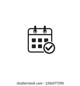 calendar, agenda, time schedule icon vector