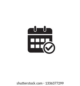 calendar, agenda, time schedule icon vector