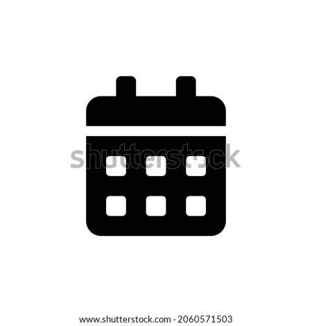 calendar alt Icon. Flat style design isolated on white background. Vector illustration