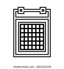 Calendar App Icon Design Vector