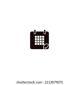 Vector de diseño de icono de aplicación de calendario