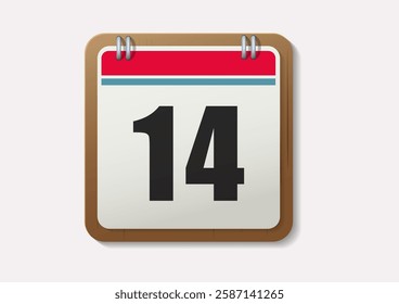 Calendar app icon. isolated On White background