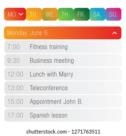 Calendar App template