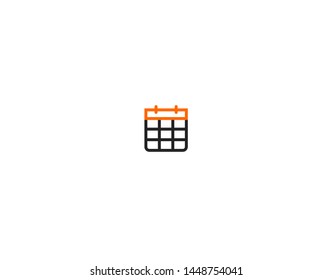 Calendar Appointment - minimalist flat thin icon design for mobile and web user interface