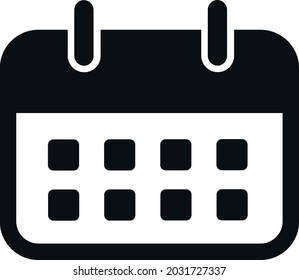 Calendar or appointment schedule flat icon icon for apps and websites