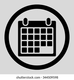 Calendar Appointment vector icon. Style is flat rounded symbol, black color, rounded angles, light gray background.