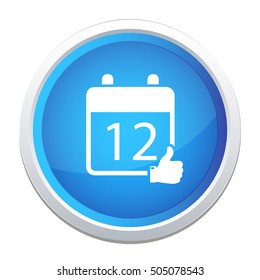 calendar approved date icon