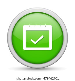 calendar approved   icon