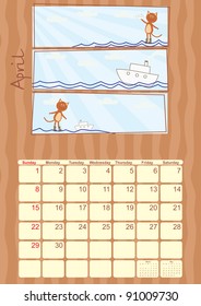 calendar for April 2012