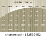 calendar April 2014