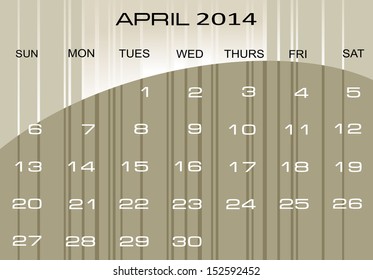 calendar April 2014