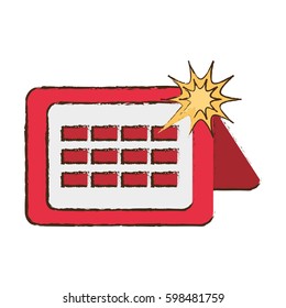 calendar april fools image vector illustration eps 10