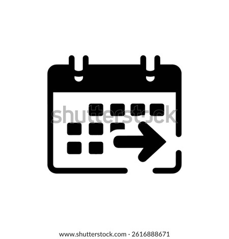 Calendar with Arrow Symbolizing Time Management for Business Success