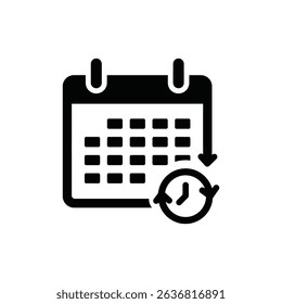 Calendar with Arrows for Time Management and Scheduling Optimization