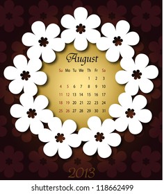 Calendar August 2013