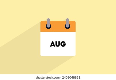 Calendar August Design Vector illustration