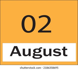 calendar august vector illustration image clipart