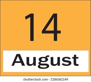 calendar august vector illustration image clipart