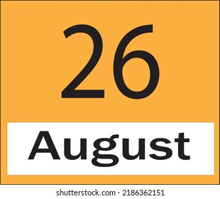 calendar august vector illustration image clipart