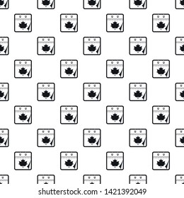 Calendar autumn pattern seamless vector repeat geometric for any web design