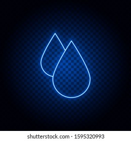 calendar, baby neon icon. Blue neon vector icon