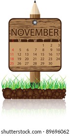 calendar banner november