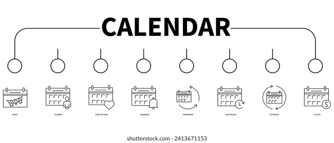 Diseño de ilustración vectorial de icono de calendario