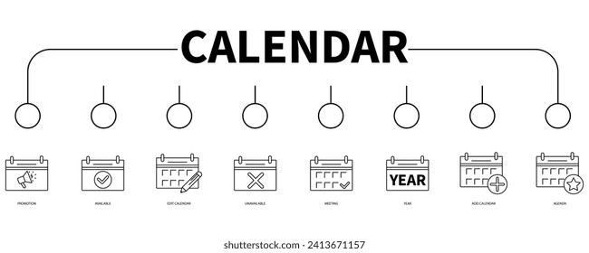 Diseño de ilustración vectorial de icono de calendario