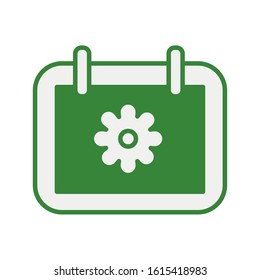 calendar with beautiful flower spring vector illustration design