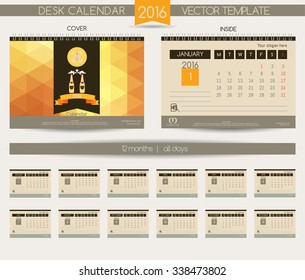 Calendar for beer companies & restaurants, pubs and cafes. Vector beer bottle on a colorful background.