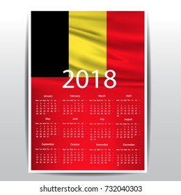 Calendar Belgium Flag Stock Vector (Royalty Free) 732040303 | Shutterstock