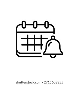 Ícone de Lembrete de Calendário e Campainha