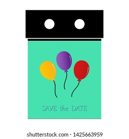 Calendar, birthday and event dates save. Vector illustration isolated.