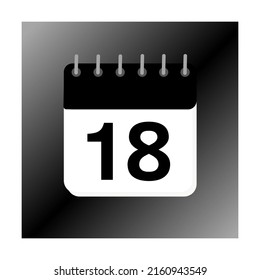 calendar with black design and light background 