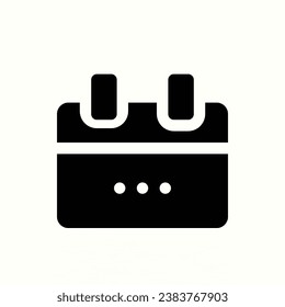 calendar black icon, isolated icon in light background, perfect for website, blog, logo, graphic design, social media, UI, mobile app