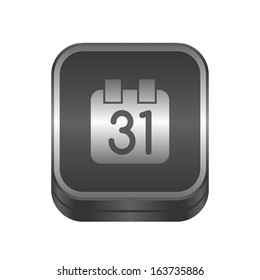 calendar black theme button icon