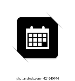 Calendar  - black vector icon