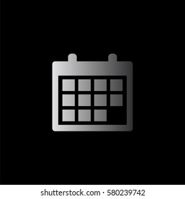 Calendar -  black vector icon