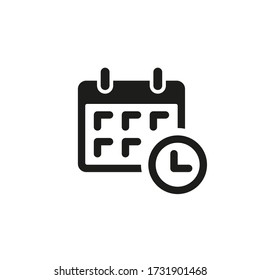 calendar - Black Vector icona illustration