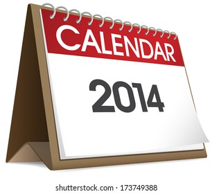 Calendar Blank 2014 vector