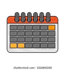 calendar with blank dates icon image