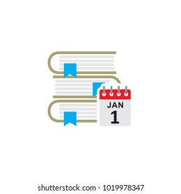 Calendar Book Logo Icon Design