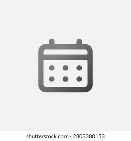 Symbolsymbol des Kalenderfelds Vektorgrafik