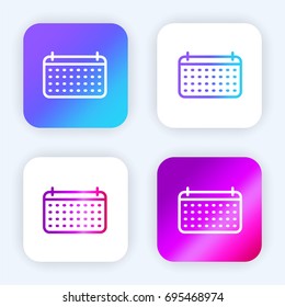 Calendar bright purple and blue gradient app icon