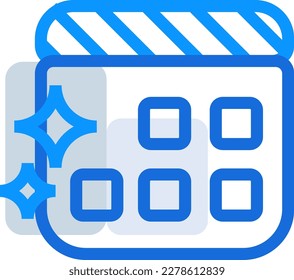 Calendar business icon collection with black outline style. symbol, set, web, line, technology, internet, design. Vector Illustration