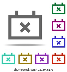 calendar Busy icon. Elements of web in multi color style icons. Simple icon for websites, web design, mobile app, info graphics