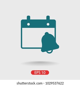 calendar with a call vector icon