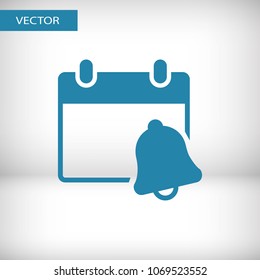 calendar with a call vector icon