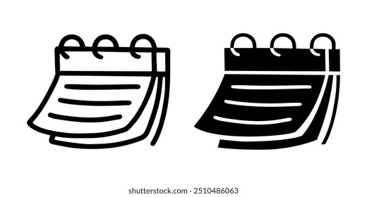 Calendar cartoon doodle , Vector.