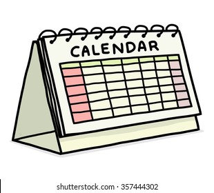 Calendar Cartoon Images, Stock Photos &amp; Vectors | Shutterstock